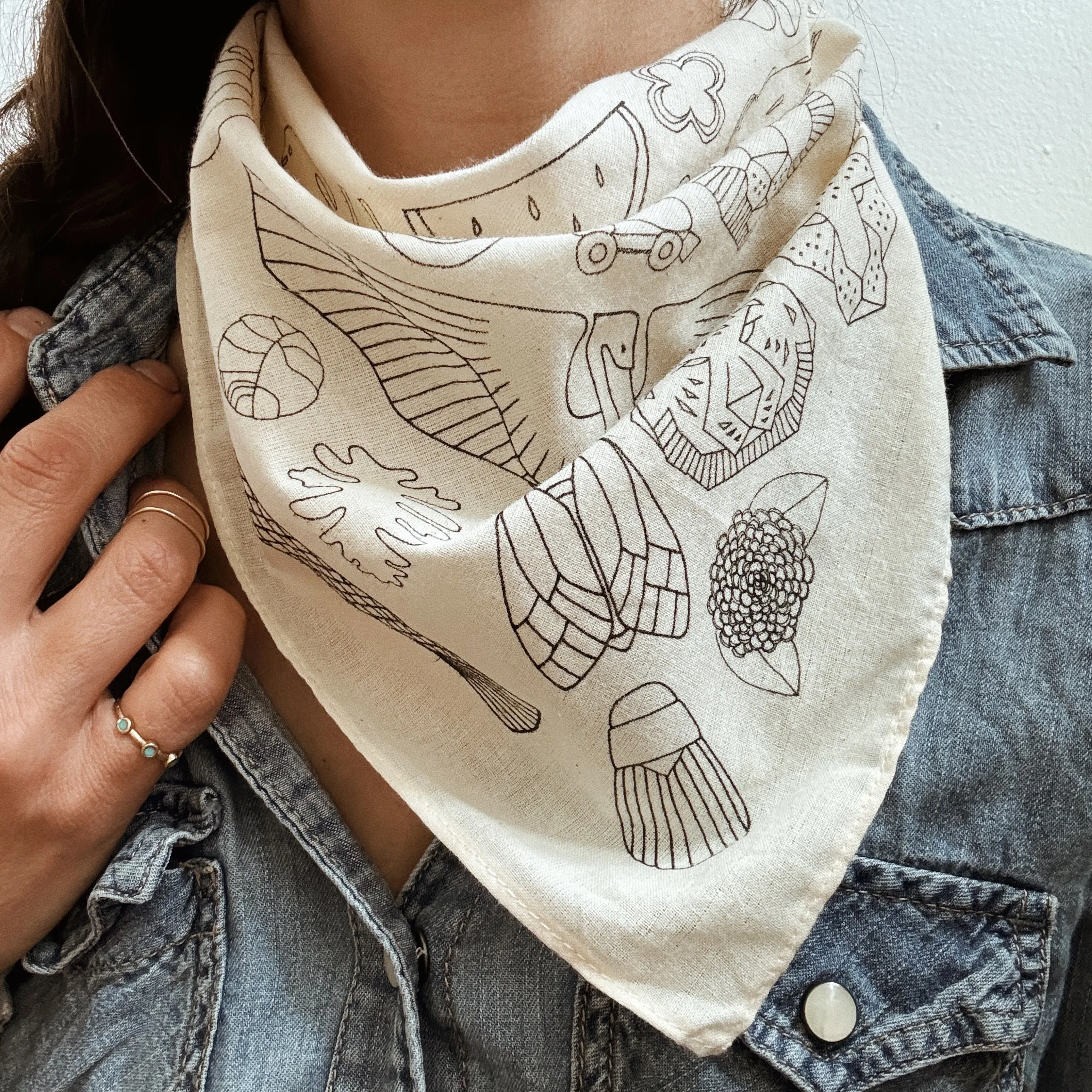 MIMOSA SKETCHES BANDANA