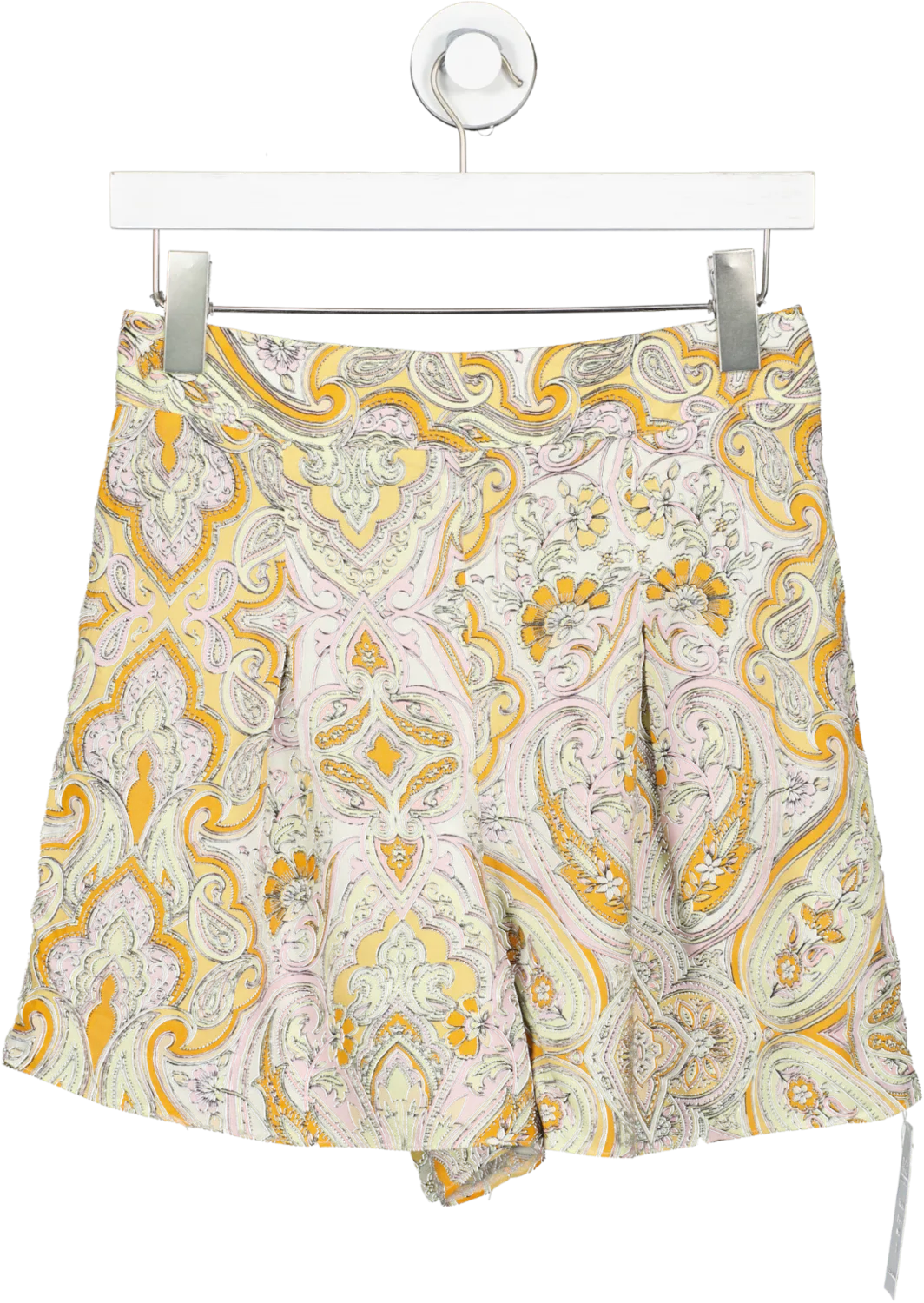 Miss Selfridge Multicoloured Patterned High Waisted Shorts UK 8