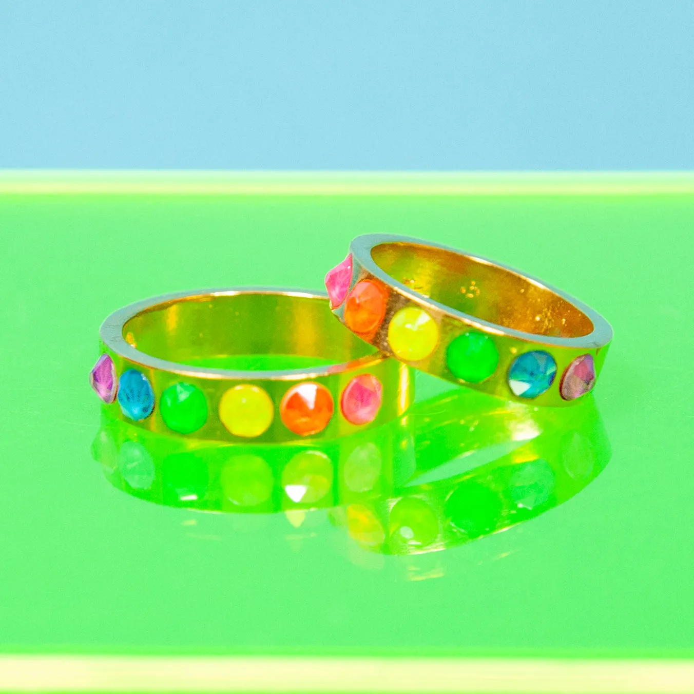 Neon Lights Ring Set