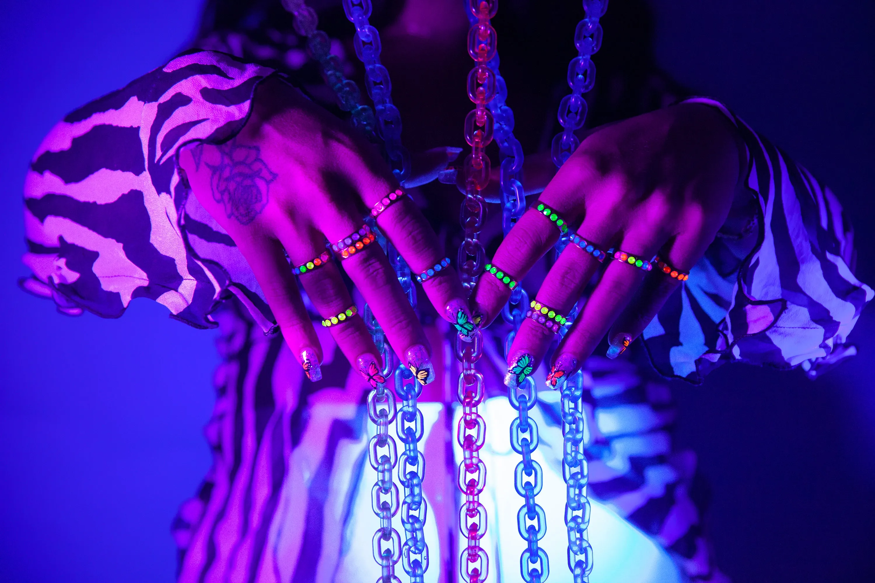 Neon Lights Ring Set