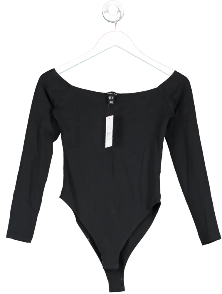 New Look Black Bardot Body UK 6