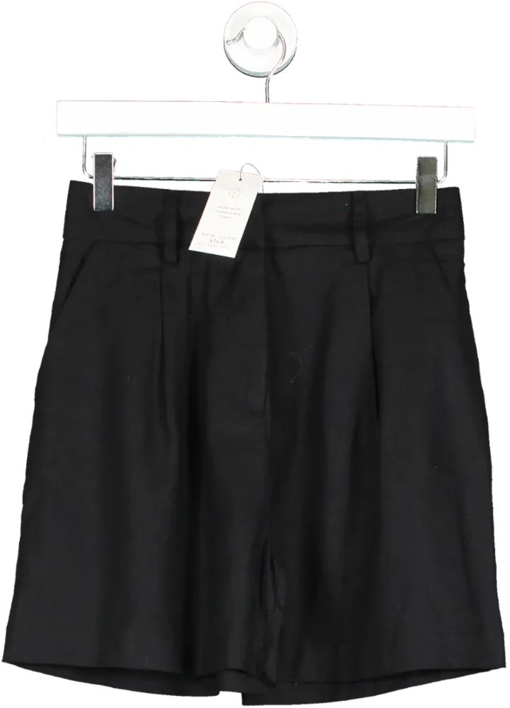 New Look Black Lila Tailored Shorts UK 6