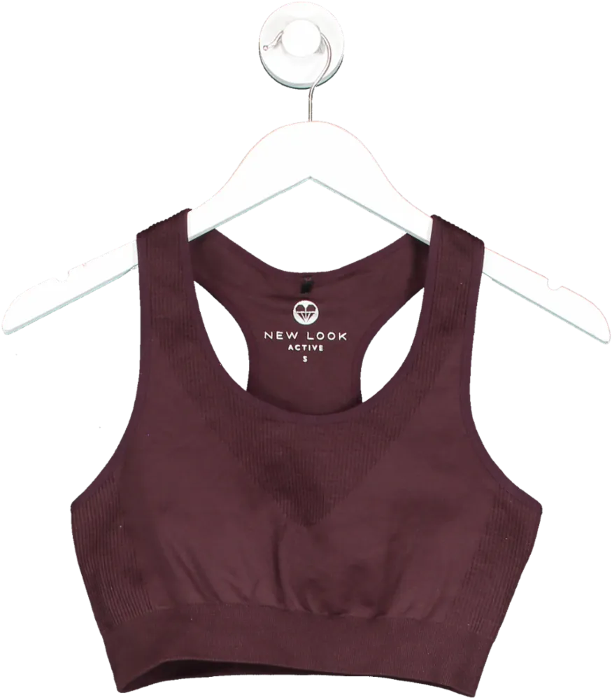 New Look Brown Training Sports Bra UK S