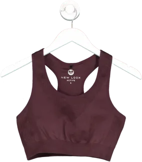 New Look Brown Training Sports Bra UK S