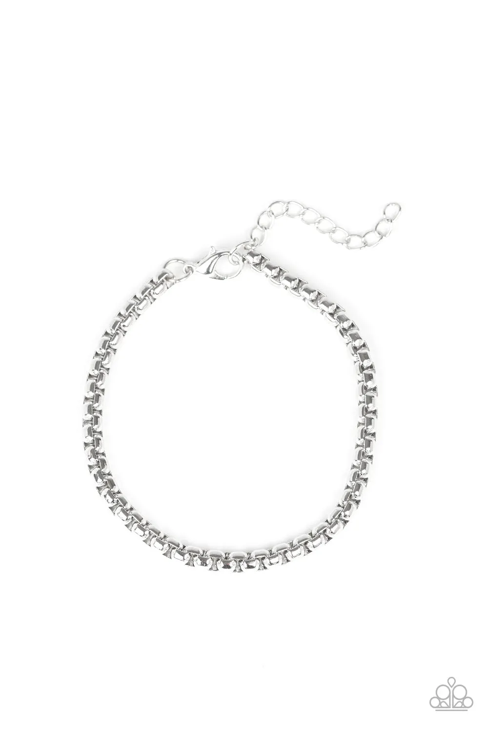 Paparazzi Bracelet ~ Metro Marathon - Silver Urban Bracelet