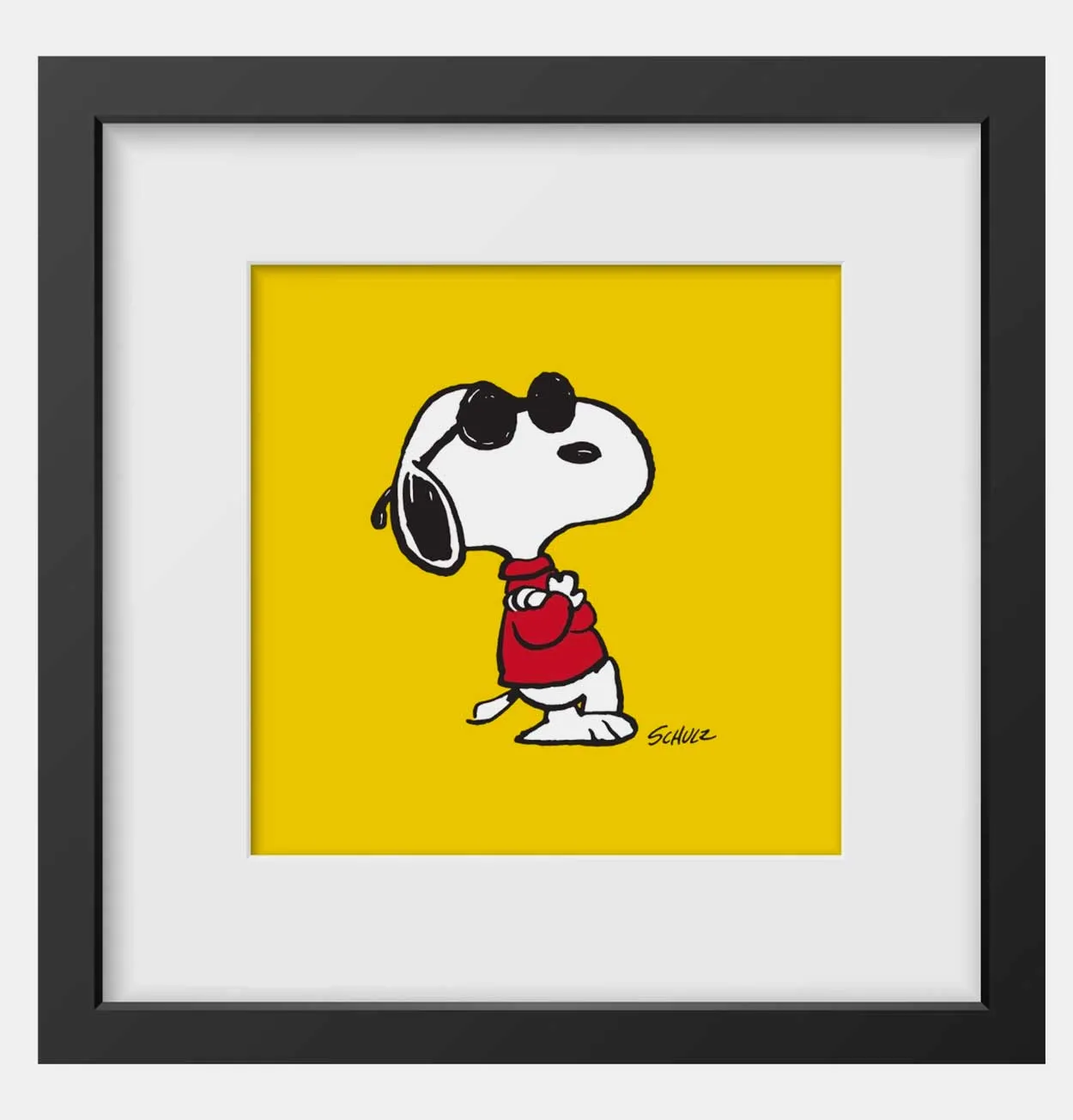 Peanuts Joe Cool Framed Handmade Print