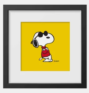 Peanuts Joe Cool Framed Handmade Print