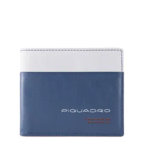 Portafoglio Uomo PIQUADRO In Pelle Colore Blu e Grigio Linea Urban - PU3891UB00R