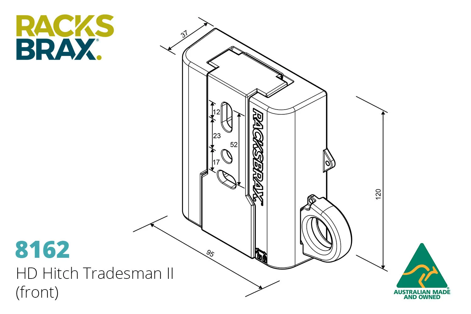 Quick Release Awning Brackets (HD HITCH Racks Brax)