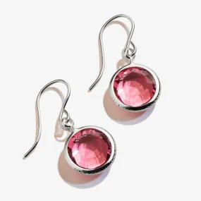 Rose Birthstone Earrings, October