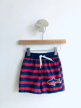 Striped Shark Swim Trunks // 3-6M