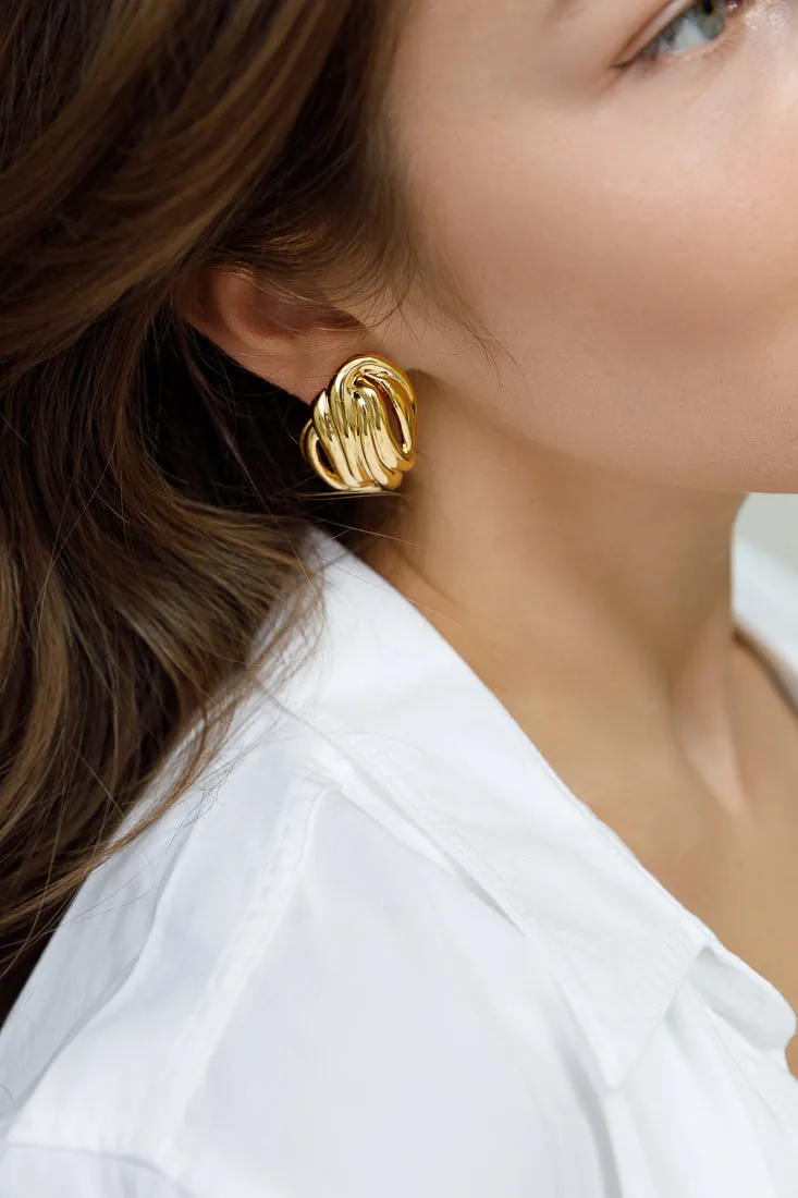 SWAN STATEMENT EARRINGS