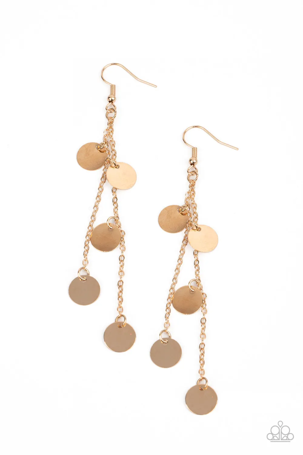 Take A Good Look - Gold Paparazzi Earrings