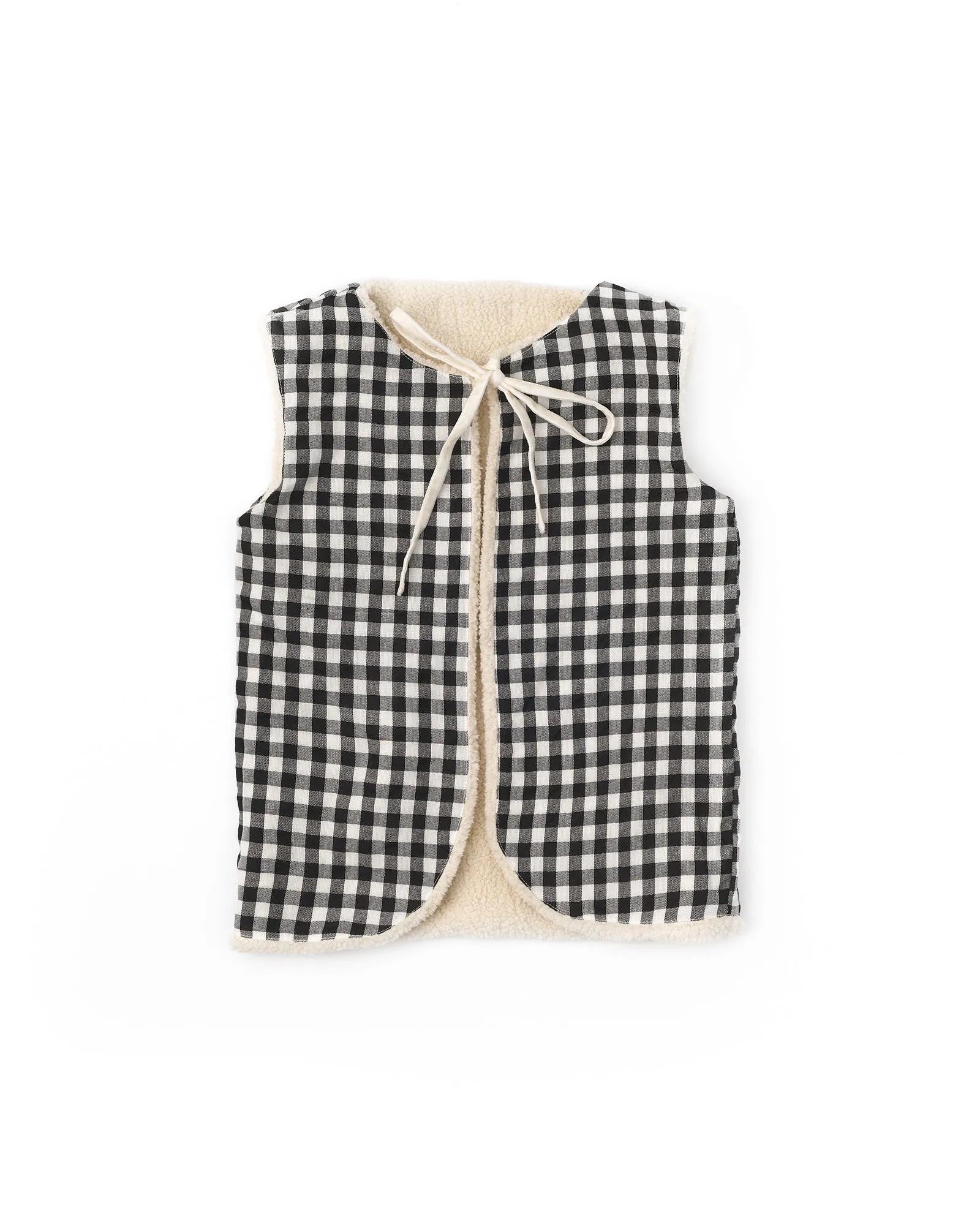 Thea Reversible Vest - Gingham