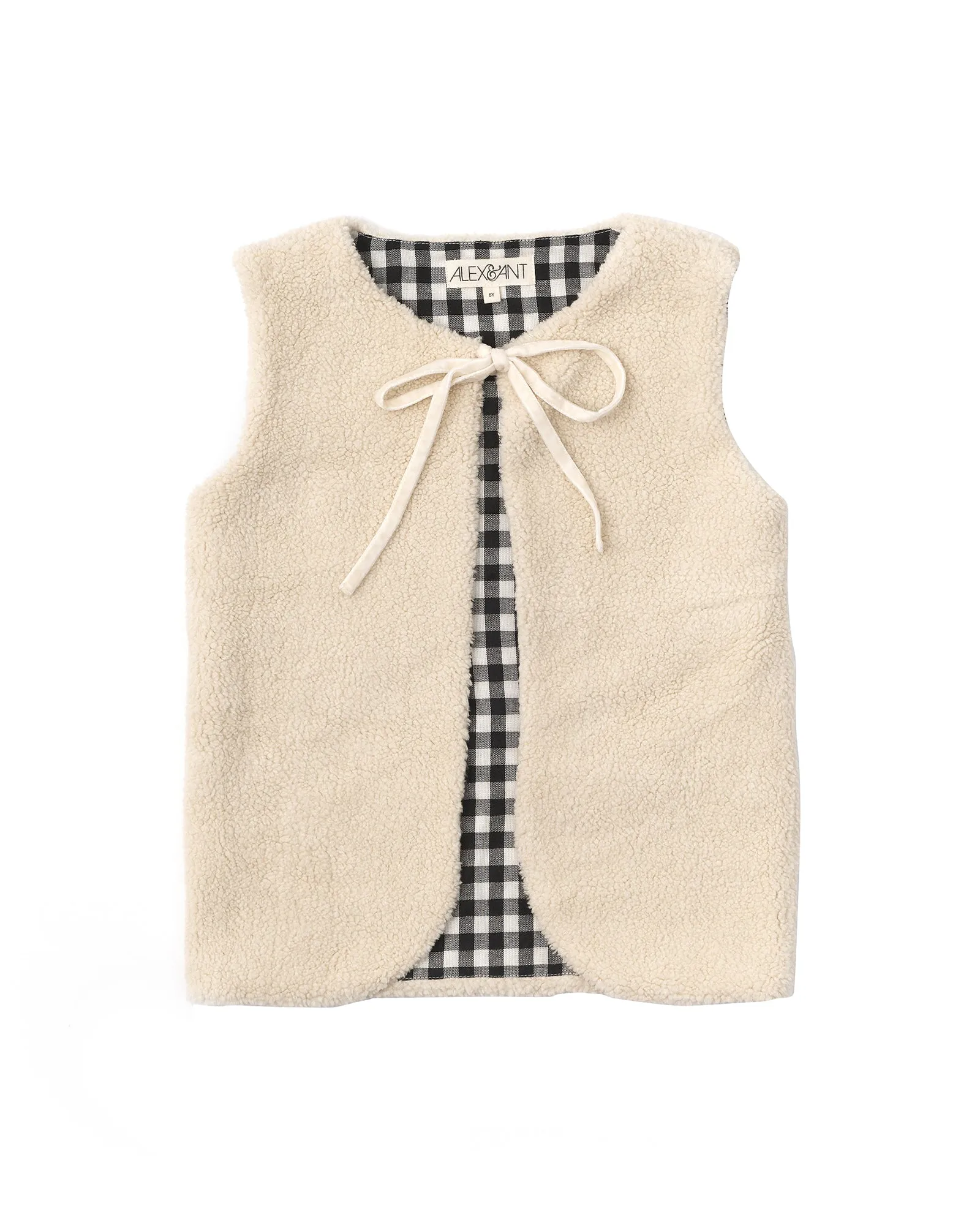 Thea Reversible Vest - Gingham