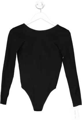 Urban Outfitters Black Out From Under Ribbed Low Back Bodysuit UK M