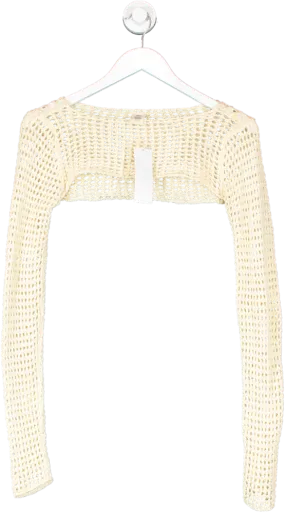 Urban Outfitters Cream Airtex Shrug UK M