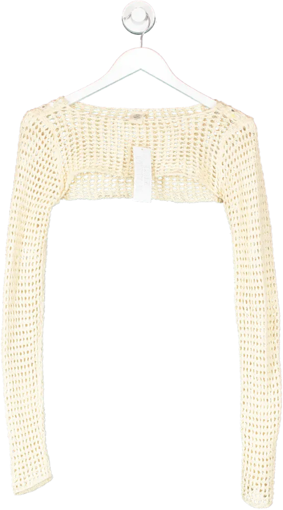 Urban Outfitters Cream Airtex Shrug UK M