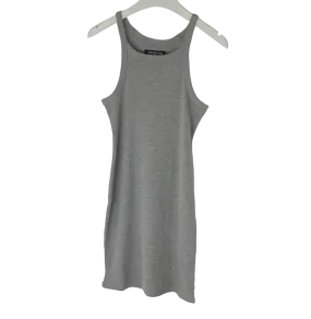 Urban Outfitters Grey Ribbed Sleeveless Mini Dress UK L