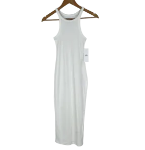 Urban Outfitters White Ribbed Sleeveless Dress XL UK