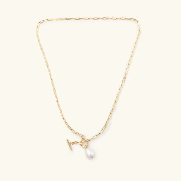 Ursula Pearl Toggle Necklace