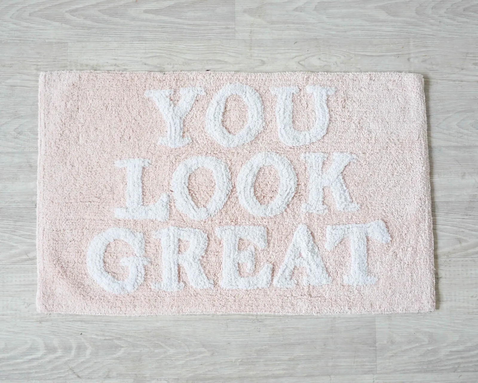 You Look Great Bath Mat (Pink)